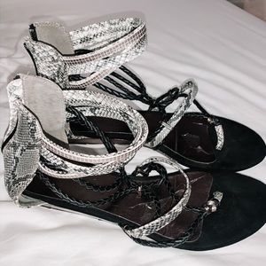 Snakeskin Sandals
